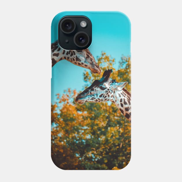 Couple of Giraffes Photograph Phone Case by love-fi