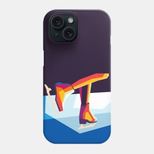 ice skating wpap Phone Case