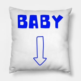 pregnancy announcement boy Pillow