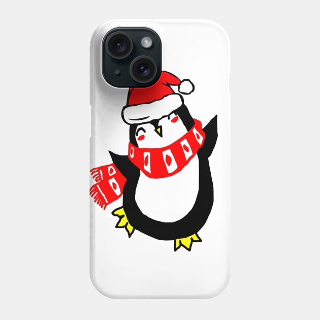 Christmas Penguin Phone Case by imphavok