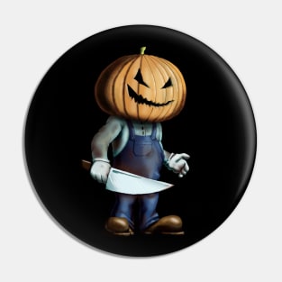 Pumpkin Kid Original Design for Halloween Pin