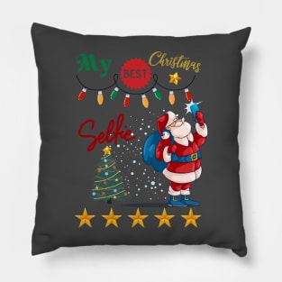 My Best Christmas Selfie - Santa Claus Pillow