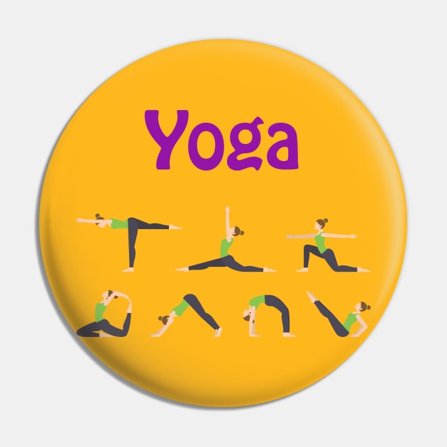 Yoga Pose Pin by vladocar