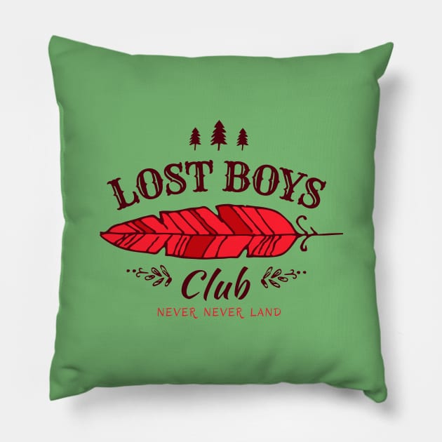 Lost Boys Club Pillow by Hocapontas