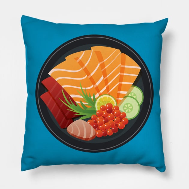 Japanese food Pillow by SimoneSpagnuolo