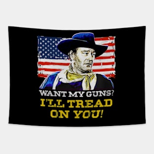 John Vintage Wayne im tread you Tapestry