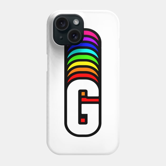 Rainbow Letter, G Phone Case by HeavenlyTrashy