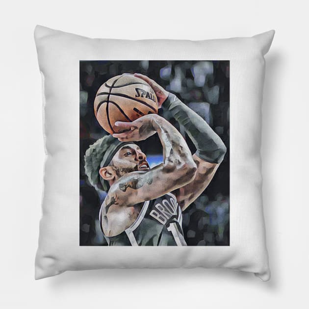 kyrie irving Pillow by sepuloh