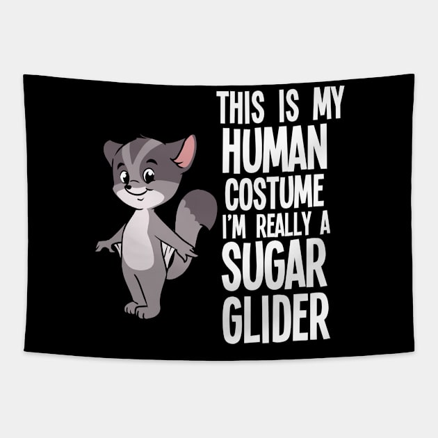 Funny Sugar Glider Gift Product Im Really A Sugar Glider Design Tapestry by Linco