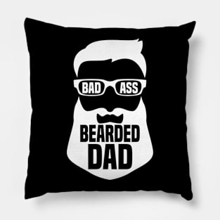 Badass Bearded Dad Pillow