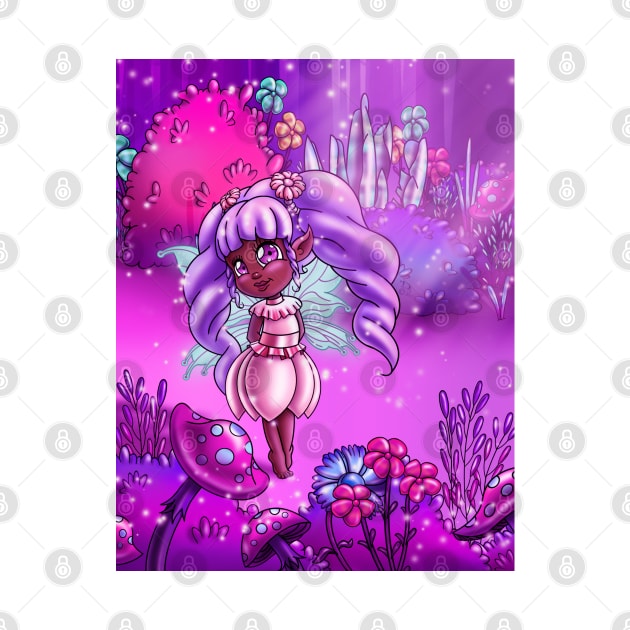 Cute African American Fairy by treasured-gift