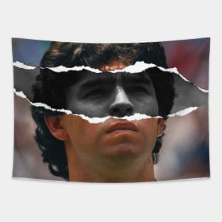 Diego Armando Maradona Dios 10 Portrait Tapestry