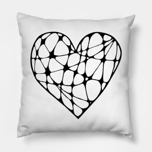 Spiderweb heart Pillow