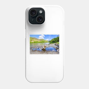 Buttermere Panorama With Driftwood Phone Case