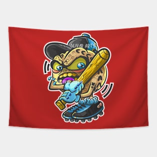 The Furious Baseball Ball Tapestry