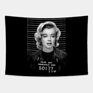 Marilyn monroe mugshot cartoon Tapestry