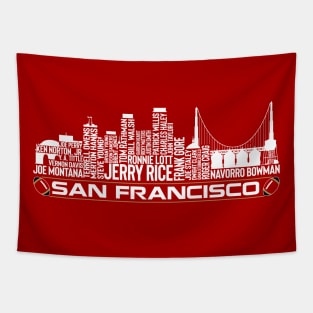 San Francisco Football Team All Time Legends, San Francisco City Skyline Tapestry