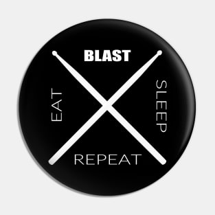 Eat blast sleep repeat Pin