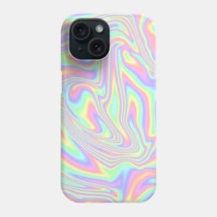 Rainbow Pastel Paint Pour Pattern Phone Case