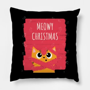 meowy christmas Pillow