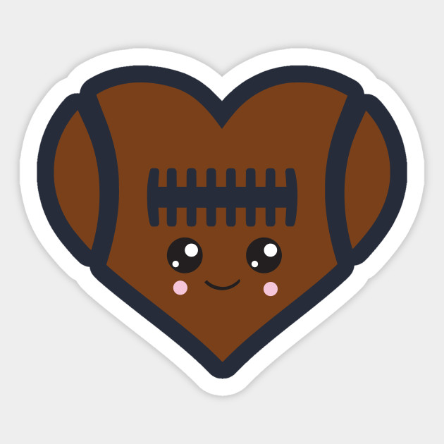 I Love Football Emoji - Emoji - Sticker | TeePublic