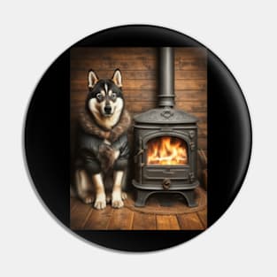 Siberian husky Pin