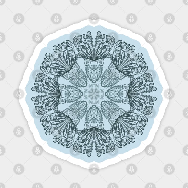 Foliage Mandala Magnet by MareveDesign