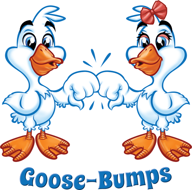 Goose Bumps Kids T-Shirt by Pigeon585