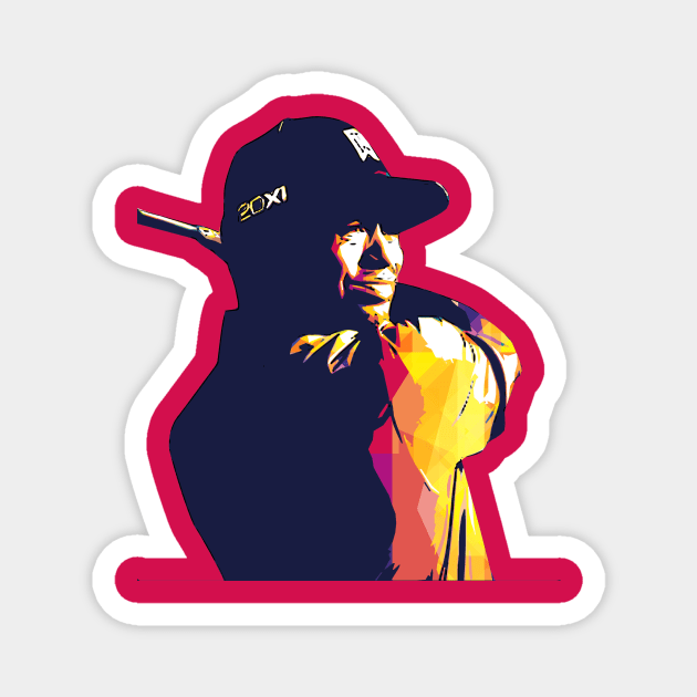 Tiger Woods Magnet by Creativedy Stuff