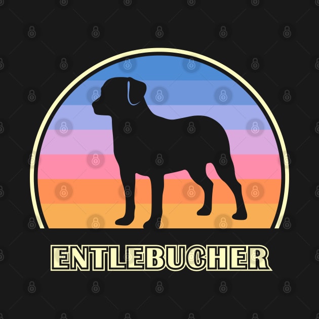 Entlebucher Mountain Dog Vintage Sunset Dog by millersye