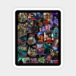 Horror Movie poster Collage Magnet