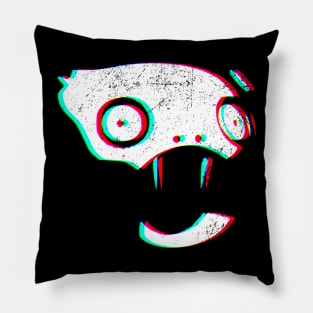 Cute and Scary Head Huntress RGB with Fangs Pillow