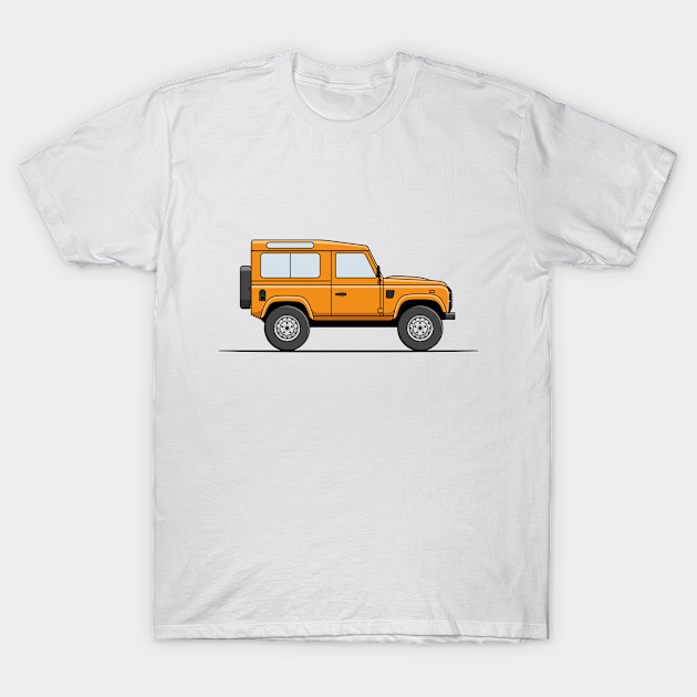 Discover Land Rover Defender - Orange - Land Rover Defender - T-Shirt