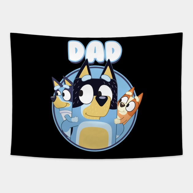 Best Dad Forever Tapestry by Holy Beans