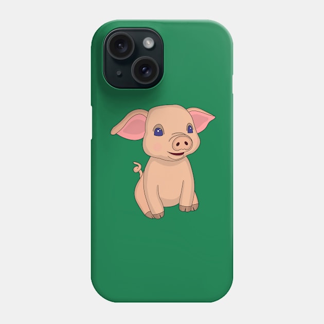 Pretty Piglet Phone Case by Greylady2016