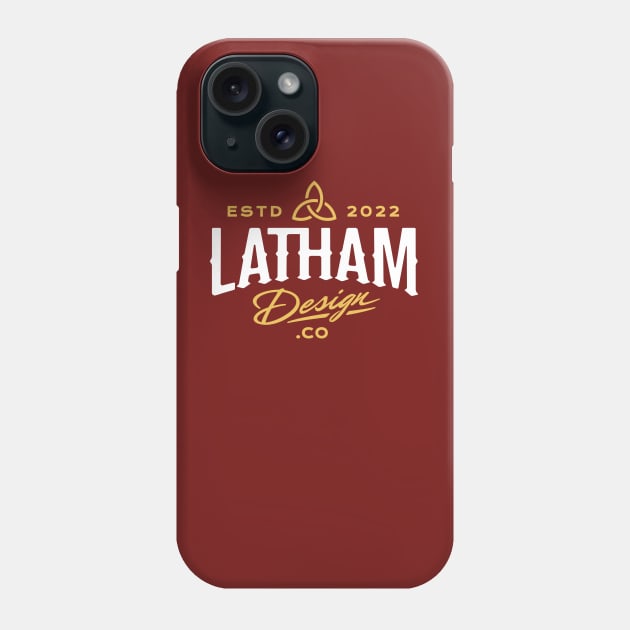 Latham Design Co. – Standard White/Gold Phone Case by MrLatham