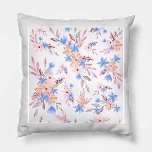 Flower bouquet (Maroon and orange) Pillow