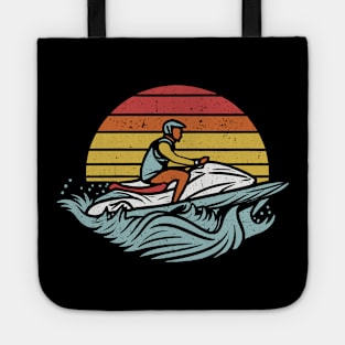 Fun Jet Ski Gift for Water Sport Lover: Life's Wave Ride It on a Jet ski Tote