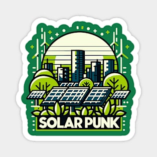 Future Bloom: Solarpunk Gardening T-Shirt – Embrace Eco-Futurism Magnet