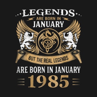 Legends Are Born In January 1985 Men_s T-Shirt Fun T-Shirt