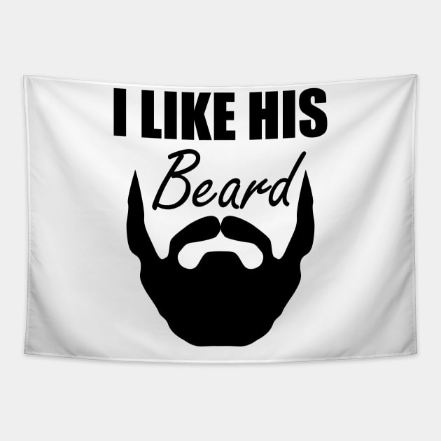 Bearded - I love his beard Tapestry by KC Happy Shop