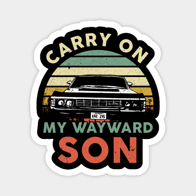 Carry On My Wayward Son Magnet by maelotti22925