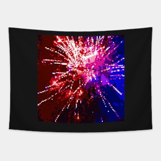 Pixel Firework No.20 Tapestry