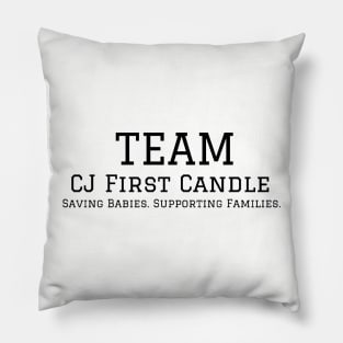 Team CJ First Candle Pillow