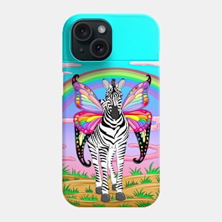 Zebra with Wings Phone Case