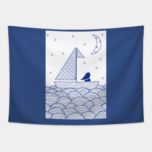 Night Boat Tapestry