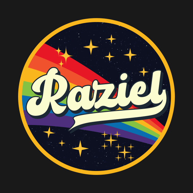 Raziel // Rainbow In Space Vintage Style by LMW Art