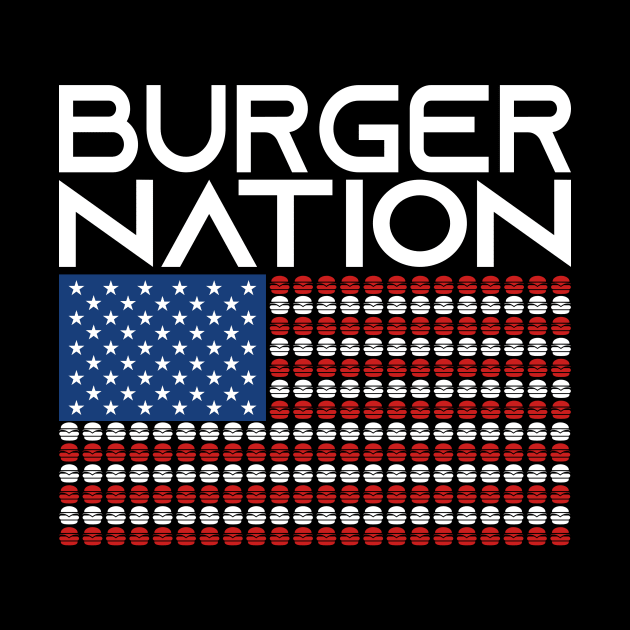 America Burger Usa Us Flag States Nation by Monstershirts