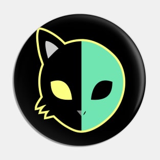 alien cat Pin