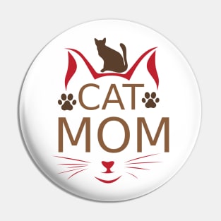 Cat Mom Pin